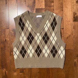 Oak and Fort Argyle Plaid Sweater Vest